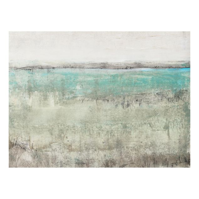 Glass Splashback - Horizon Over Turquoise I - Landscape 3:4