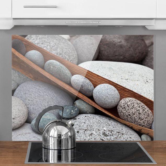 Stone splashback kitchen Still Life With Gray Stones