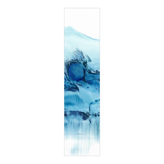 Sliding panel curtains set - Blue Flow II
