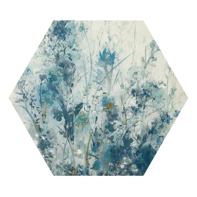 Alu-Dibond hexagon - Blue Spring Meadow I