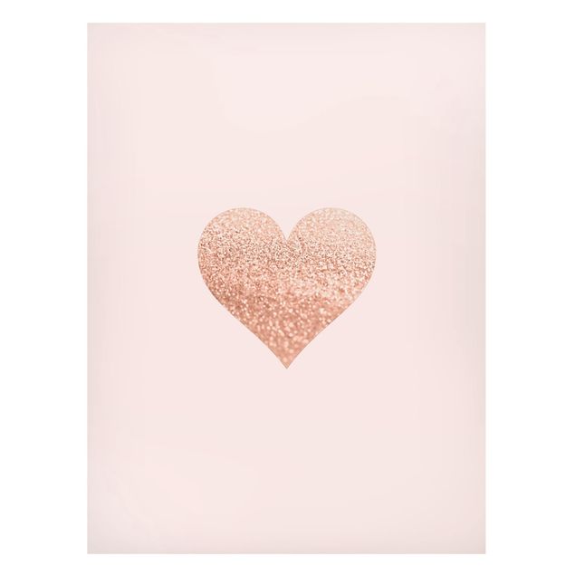 Magnetic memo board - Shimmering Heart