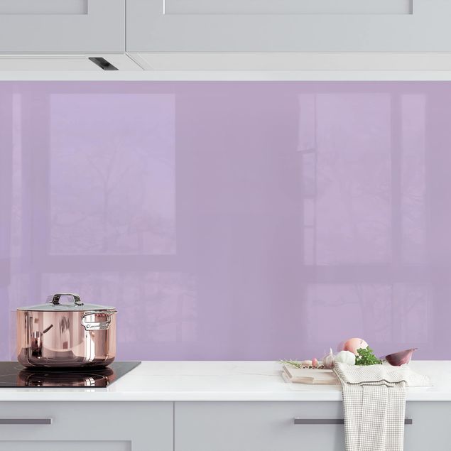 Kitchen splashback plain Lavender