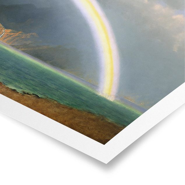 Poster - Albert Bierstadt - Rainbow over the Jenny Lake, Wyoming