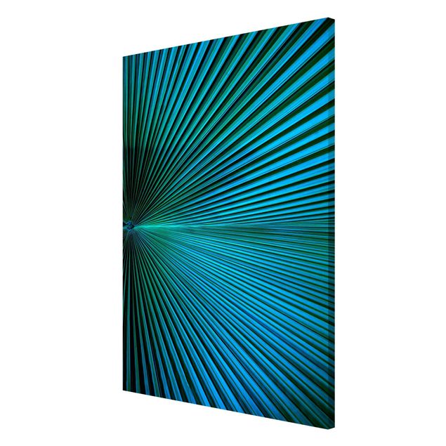 Magnetic memo board - Tropical Plants Palm Leaf In Turquoise II