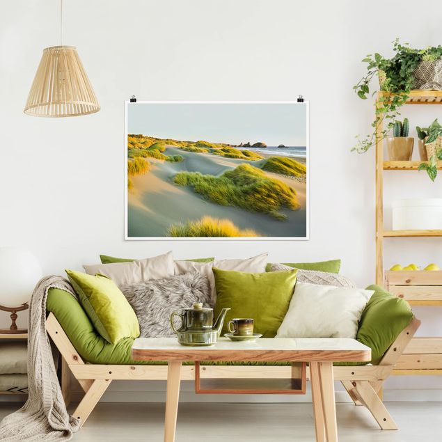 Poster - Dunes And Grasses At The Sea