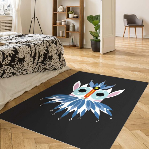 Modern rugs Collage Ethno Mask - Gnome