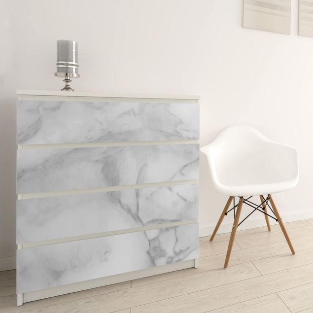 Adhesive film for furniture - Marble Look Black And White