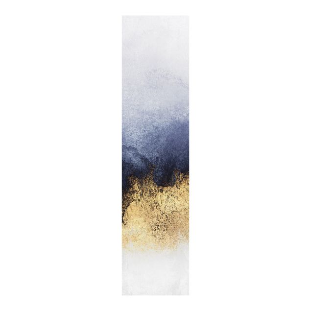 Sliding panel curtain - Cloudy Sky With Gold
