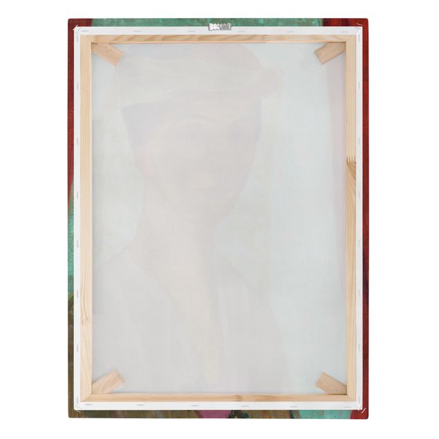 Print on canvas - Paula Modersohn-Becker - Self-Portrait with a Hat and Veil