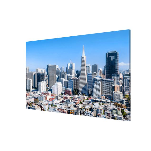Magnetic memo board - San Francisco Skyline