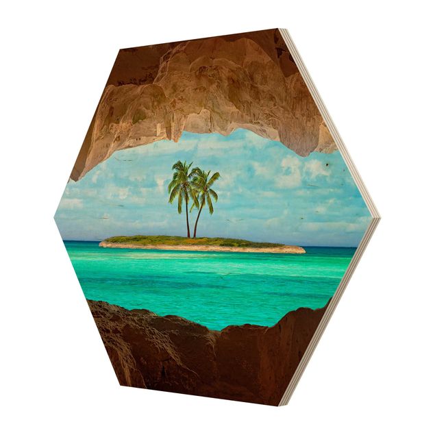 Wooden hexagon - View of Paradise