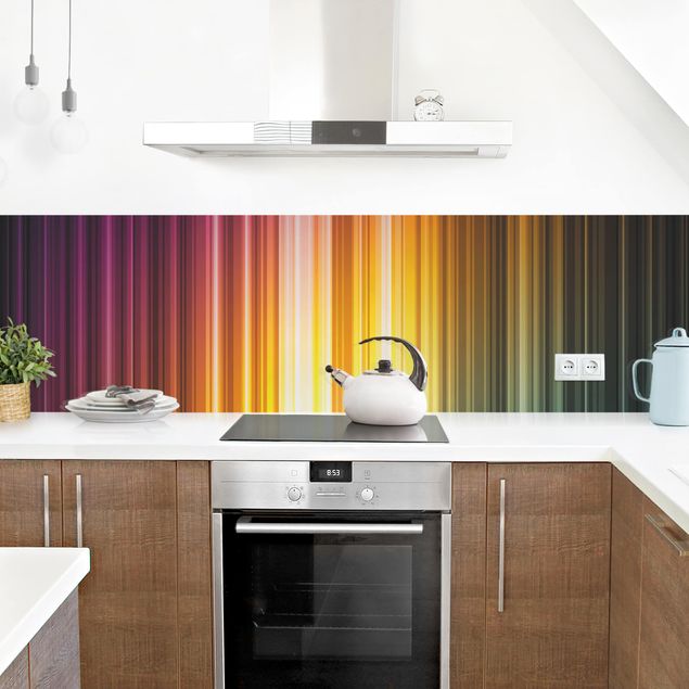 Kitchen splashbacks Rainbow Light