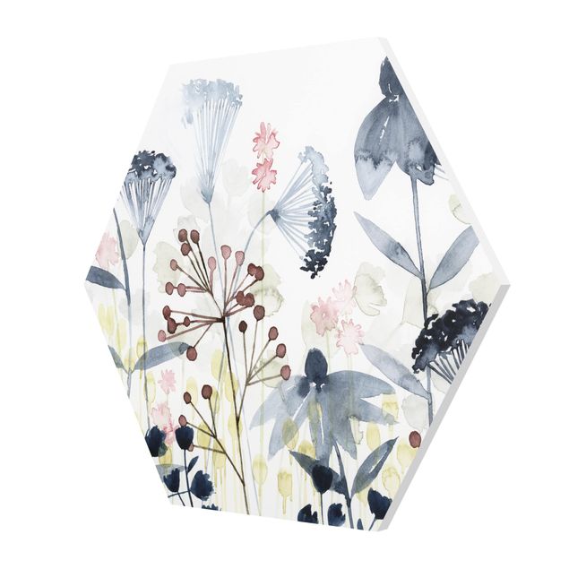 Forex hexagon - Wildflower Watercolour I