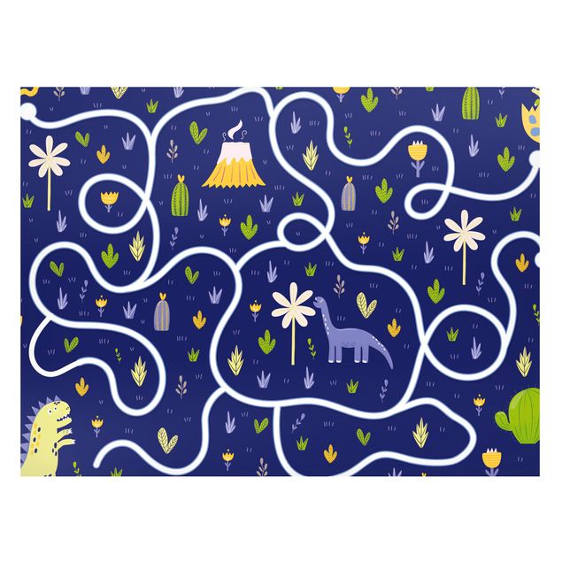 Magnetic memo board - Playoom Mat Dinosaurs - Dino Mom Looking For Her Baby