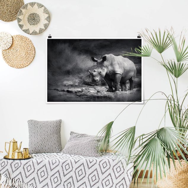 Poster - Lonesome Rhinoceros