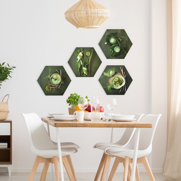 Alu-Dibond hexagon - Italian specialties