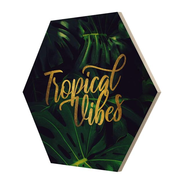 Wooden hexagon - Jungle - Tropical Vibes