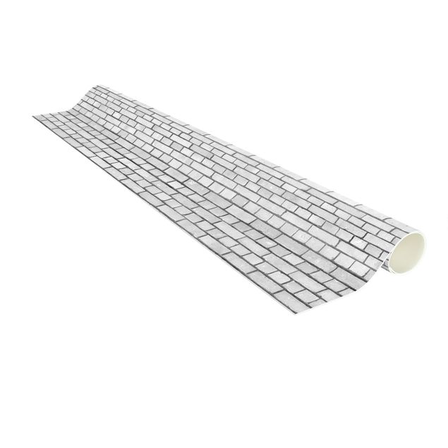 3d area rugs Brick Wall White