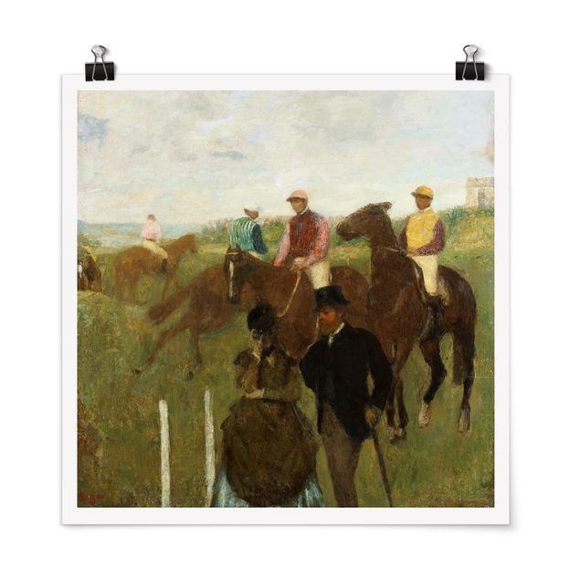Poster - Edgar Degas - Jockeys On Race Track