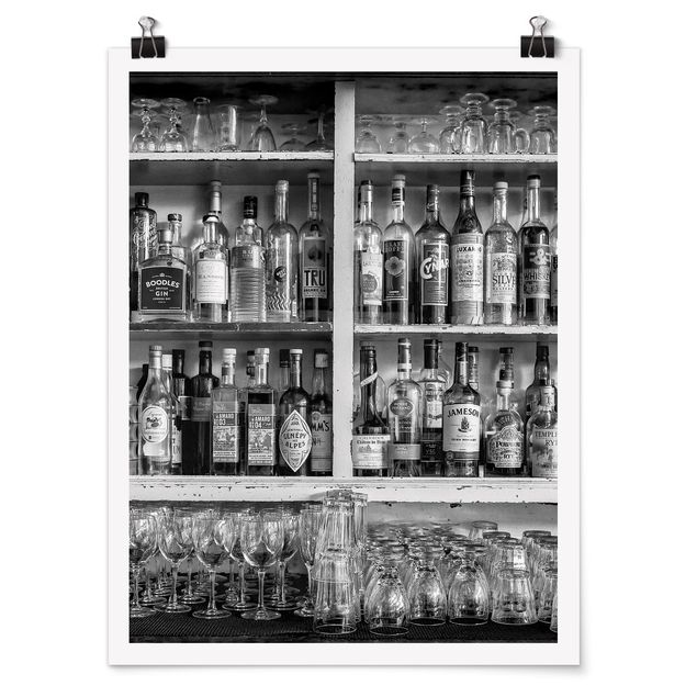 Poster kitchen - Bar Black & White
