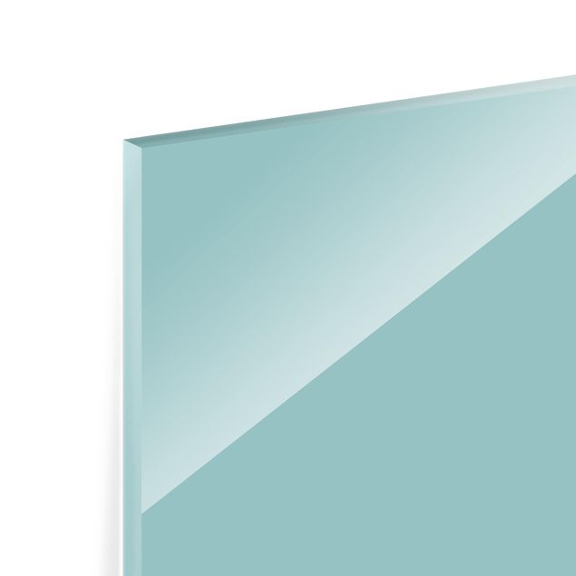 Glass Splashback - Pastel Turquoise - Square 1:1