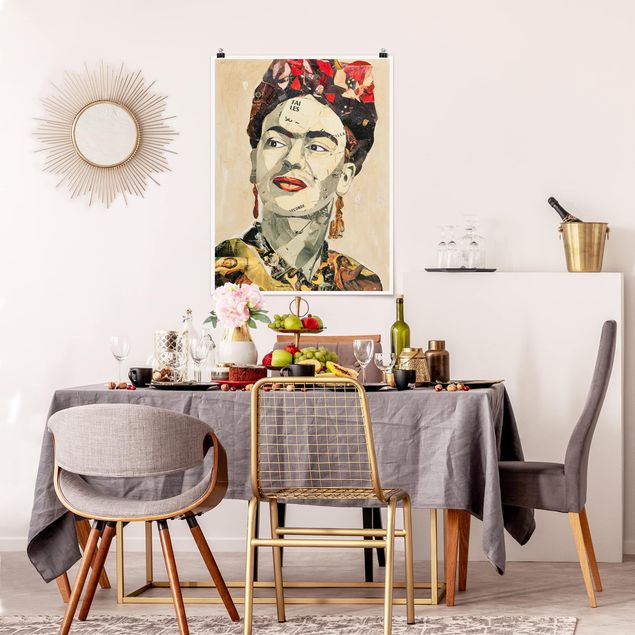 Poster art print - Frida Kahlo - Collage No.2