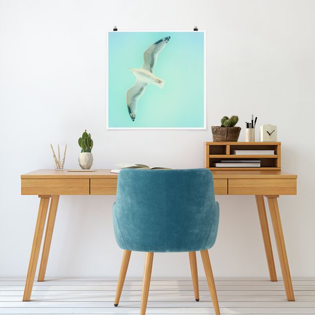 Poster - Blue Sky With Seagull