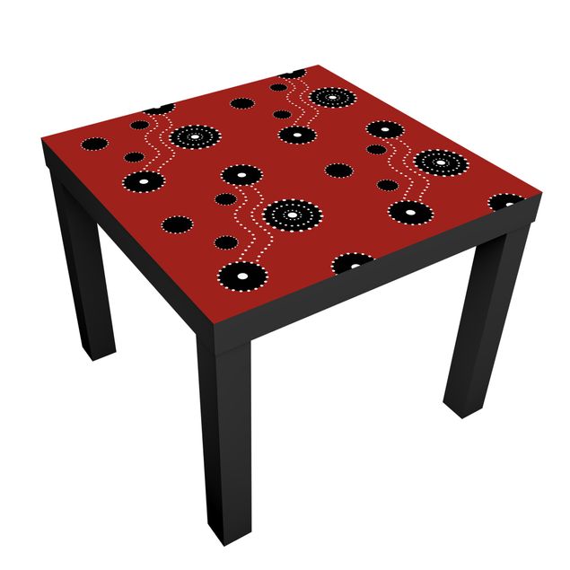 Adhesive film for furniture IKEA - Lack side table - Lack table Aboriginal Ornament