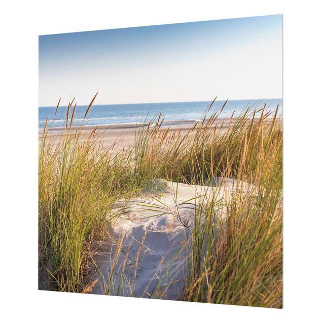 Glass Splashback - Beach Dune At The Sea - Square 1:1