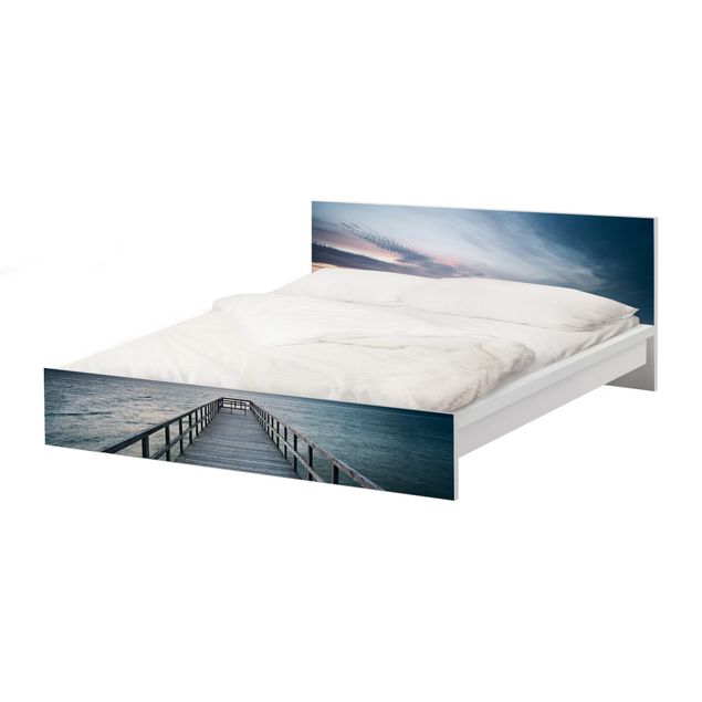 Adhesive film for furniture IKEA - Malm bed 180x200cm - Landing Bridge Boardwalk