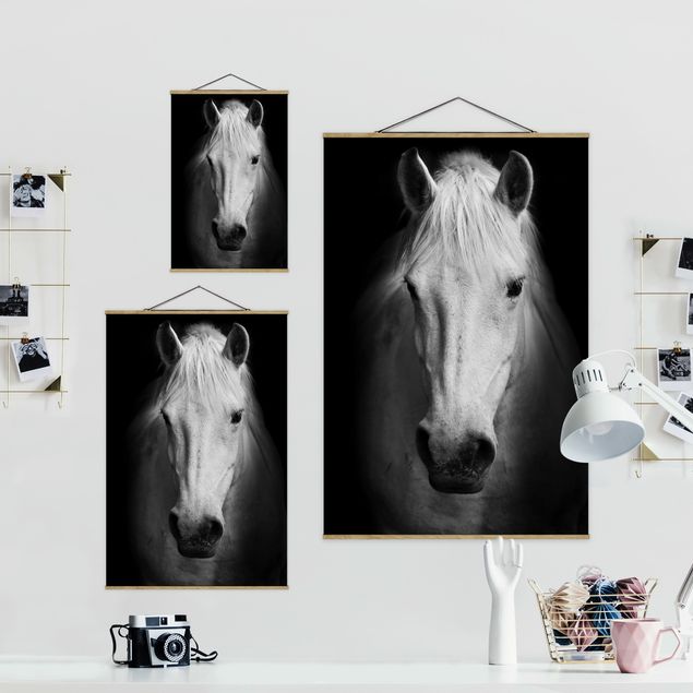 Fabric print with poster hangers - Dream Of A Horse