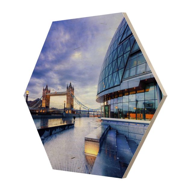 Wooden hexagon - Cityhall London
