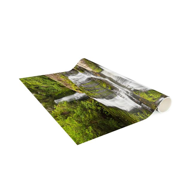 modern area rugs Upper Mclean Falls In New Zealand