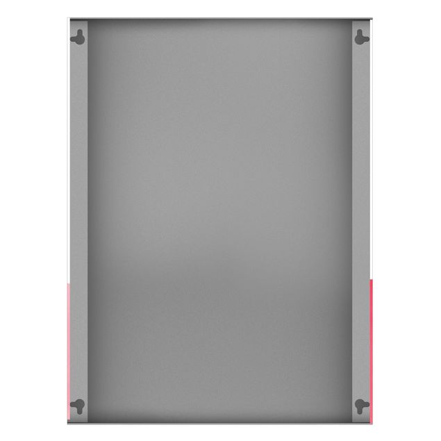 Magnetic memo board - Bird On Pink Backdrop