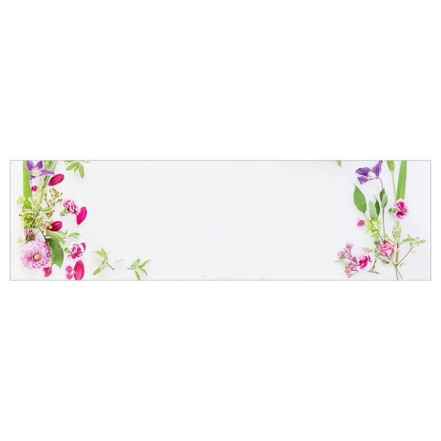 Kitchen wall cladding - Flower Arrangement