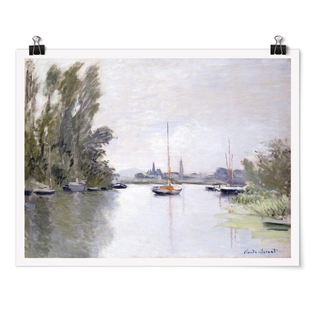 Poster - Claude Monet - Argenteuil Seen From The Small Arm Of The Seine