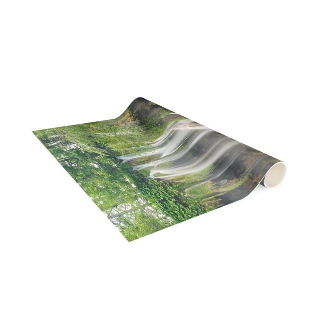 contemporary rugs Waterfall Plitvice Lakes