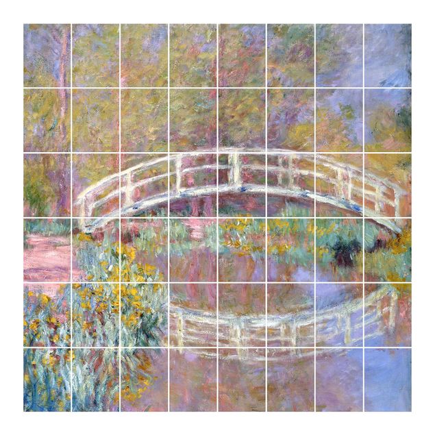Tile sticker with image - Claude Monet - Bridge Monet's Garden
