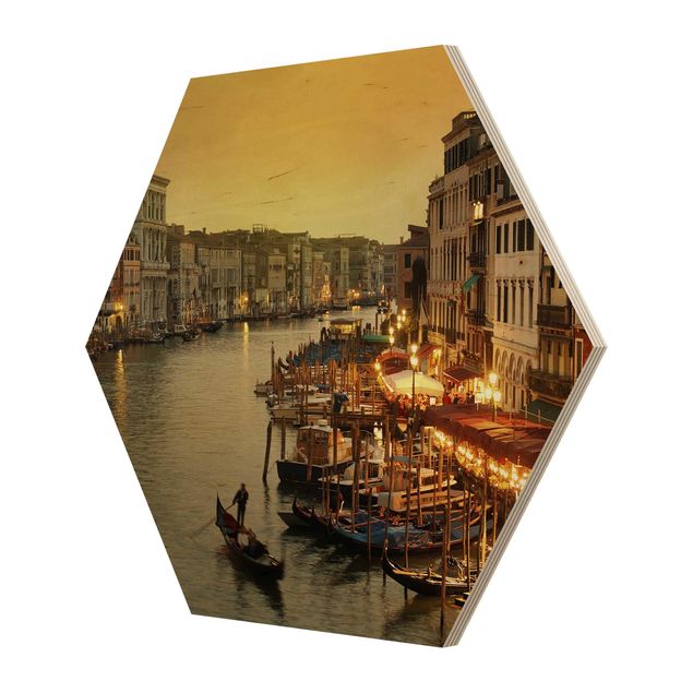 Wooden hexagon - Grand Canal Of Venice