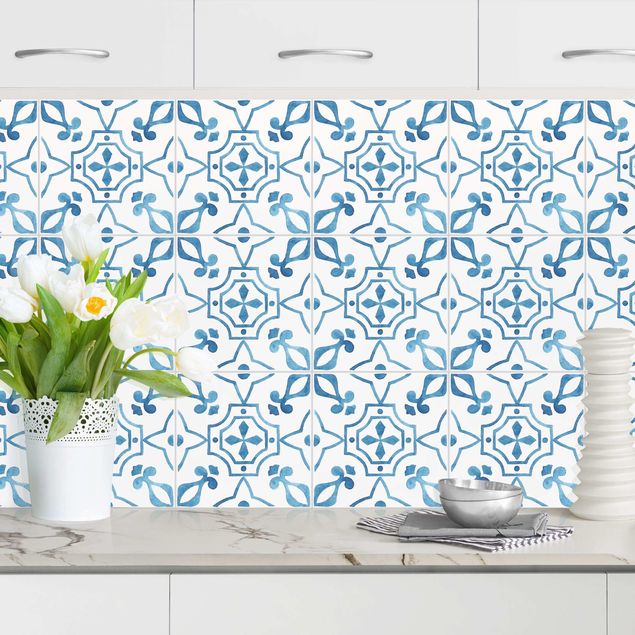 Splashback patterns Watercolour Tiles - Sagres