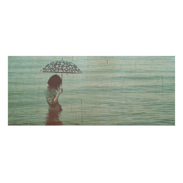 Wood print - Walk In The Water