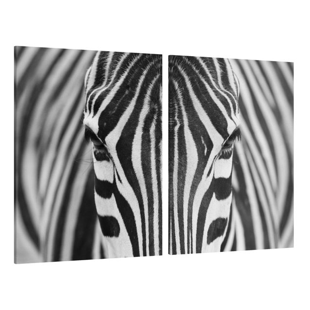 Print on canvas 2 parts - Zebra Look