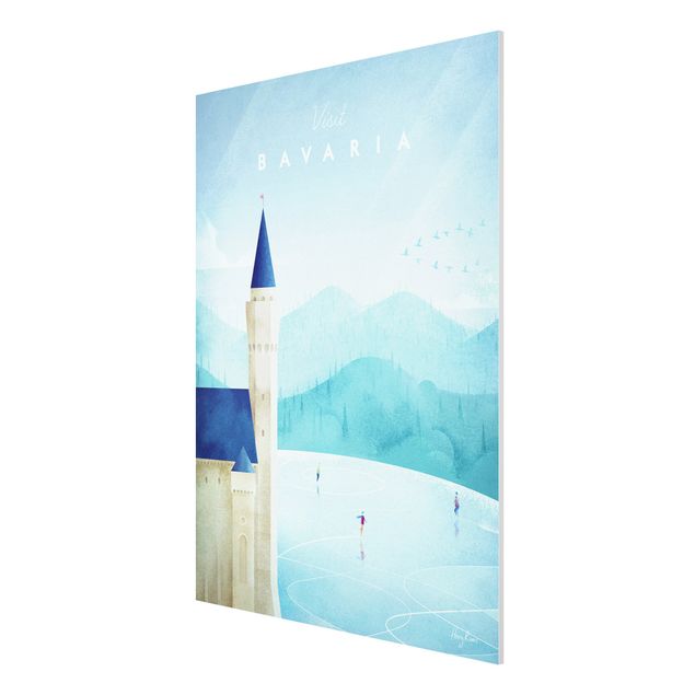 Print on forex - Travel Poster - Bavaria