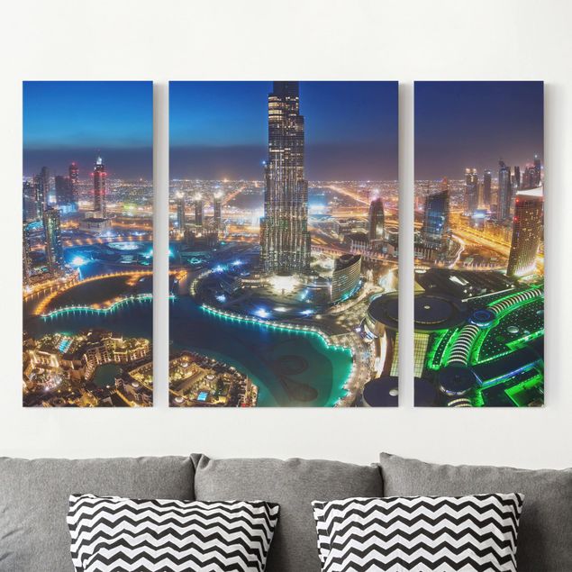 Print on canvas 3 parts - Dubai Marina