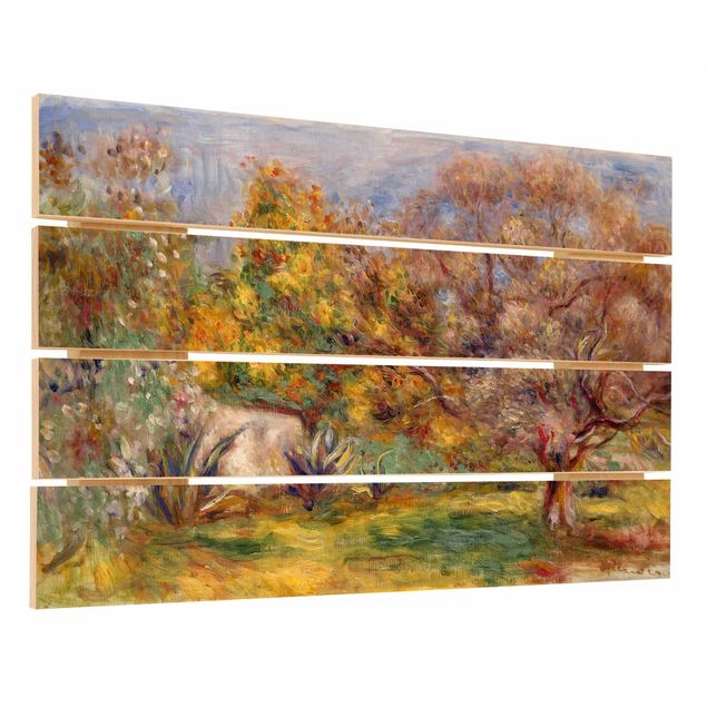 Print on wood - Auguste Renoir - Olive Garden