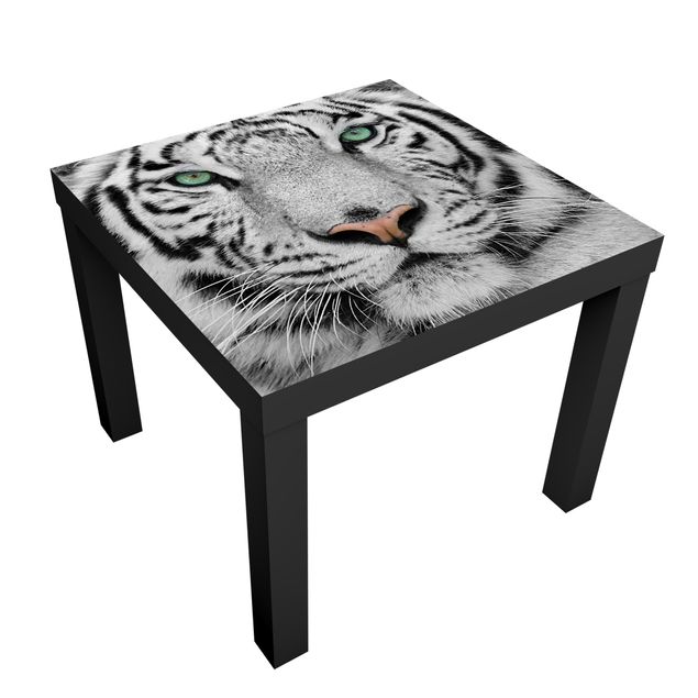 Adhesive film for furniture IKEA - Lack side table - White Tiger