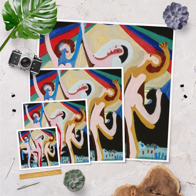 Poster - Ernst Ludwig Kirchner - colour Dance