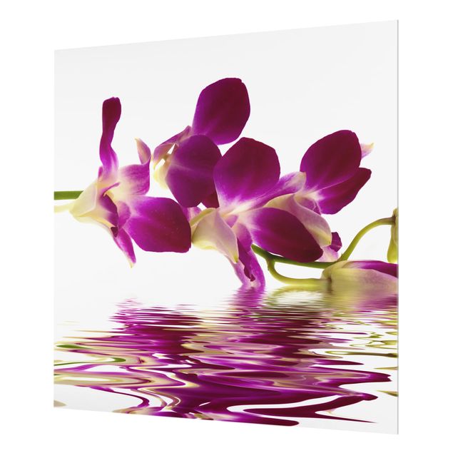 Glass Splashback - Pink Orchid Waters - Square 1:1