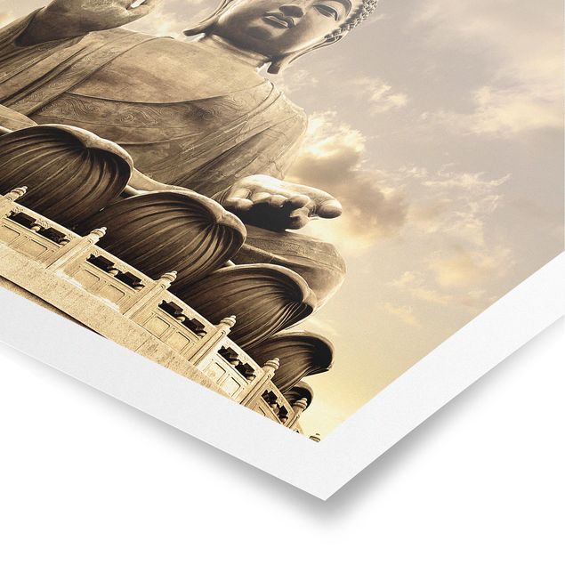Poster - Big Buddha Sepia