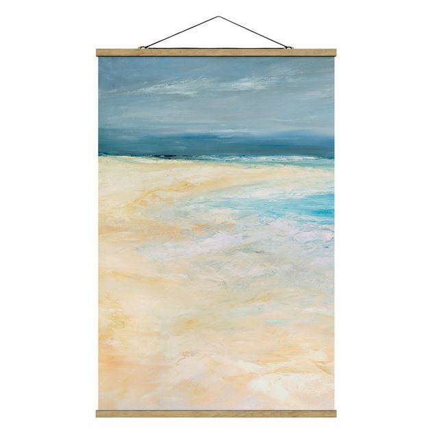 Fabric print with poster hangers - Storm On The Sea I